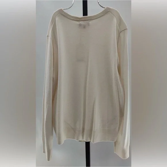NWT Quince 100% Mongolian Cashmere Ivory Long Sleeve Sweater - Picture 3 of 3